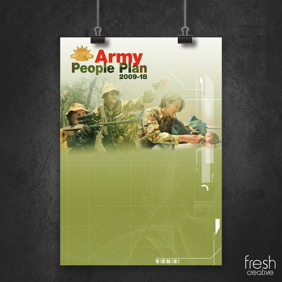 Custom made poster for the Army.