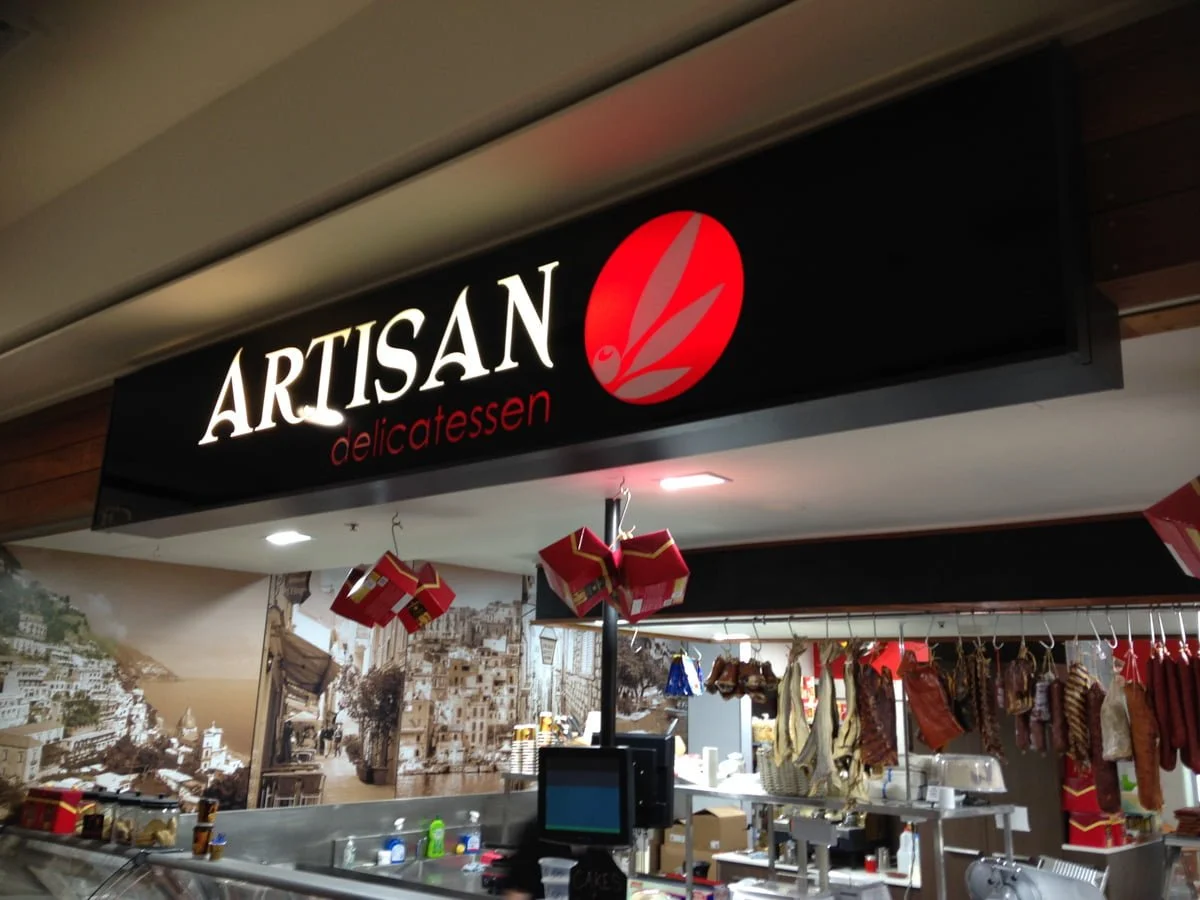 Artisan Delicatessen Shaped Signs