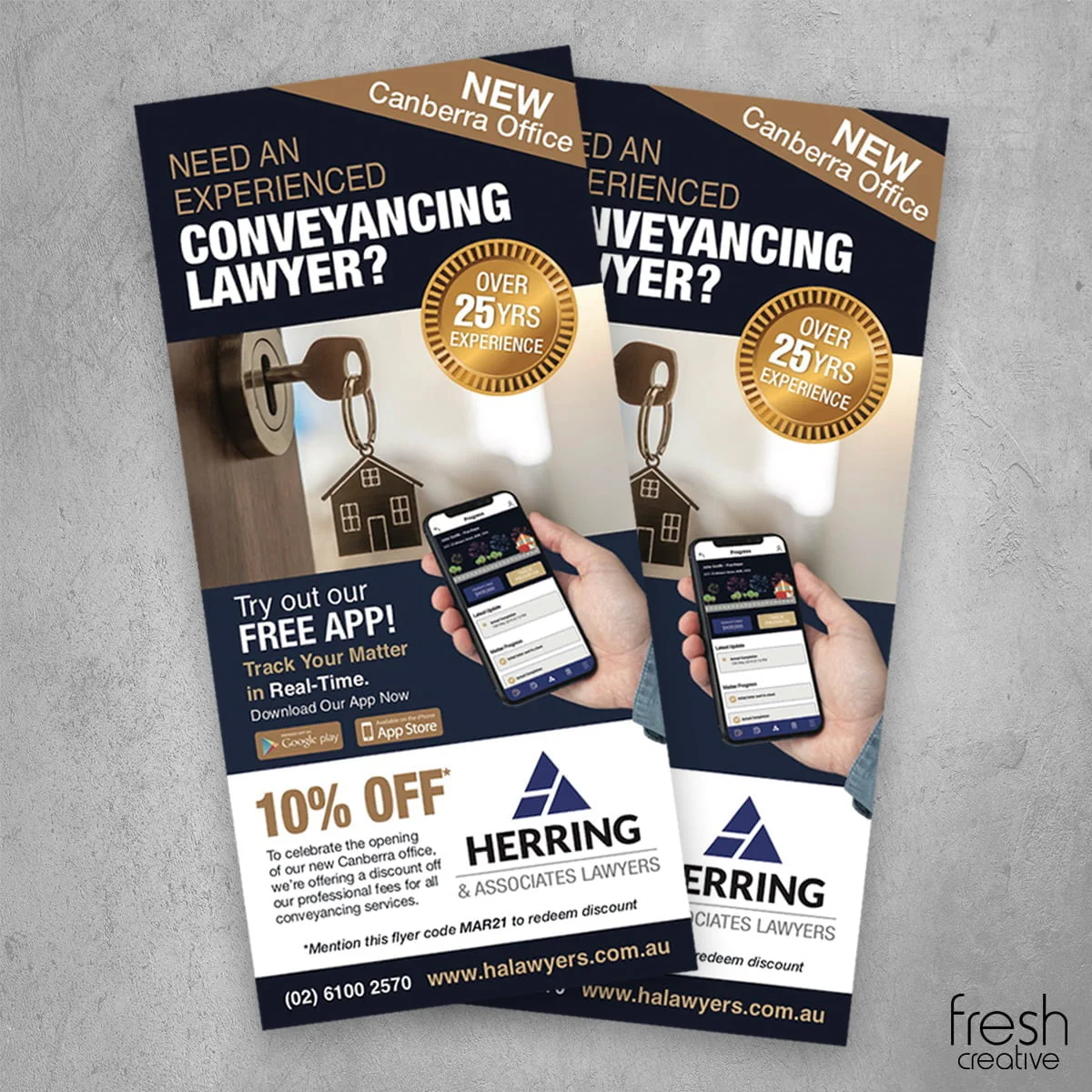 Herring and Associates Lawyers Custom DL Flyer