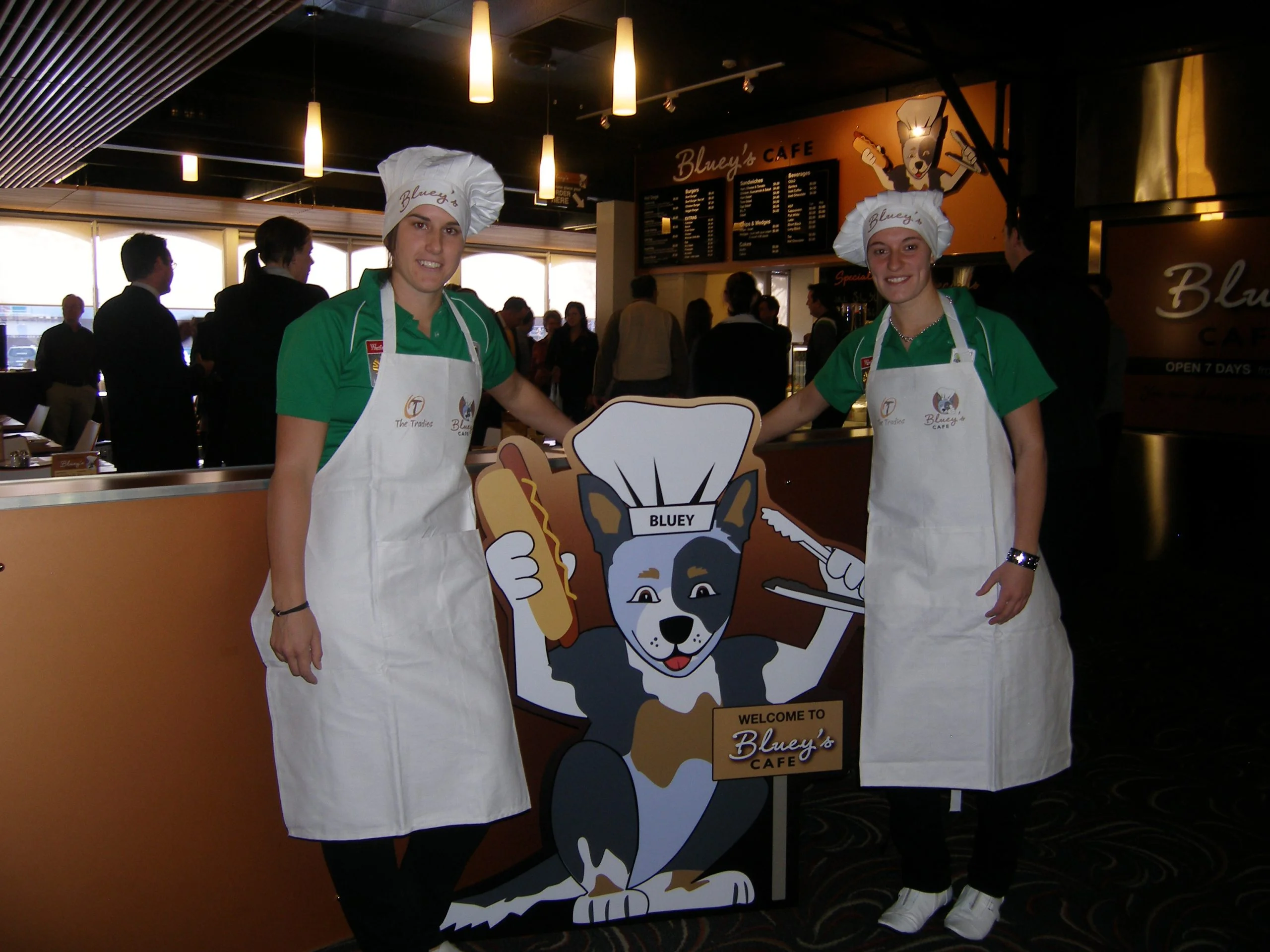 New Cafe Launch with two staff members