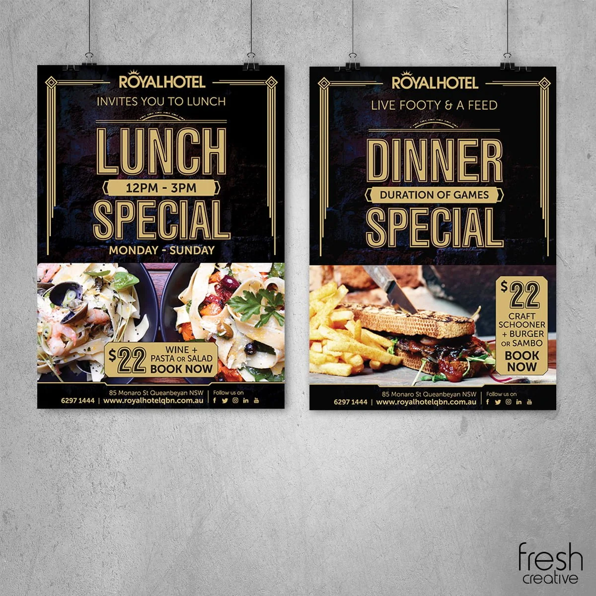 Royal Hotel Queanbeyan Custom Posters