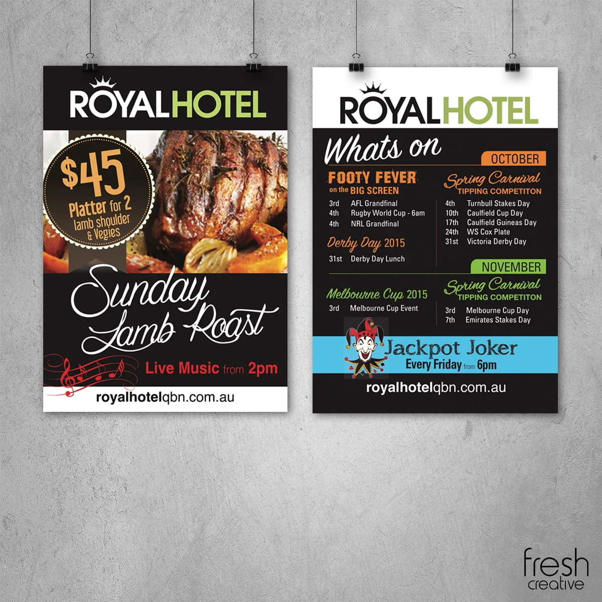 Royal Hotel Queanbeyan Custom Posters