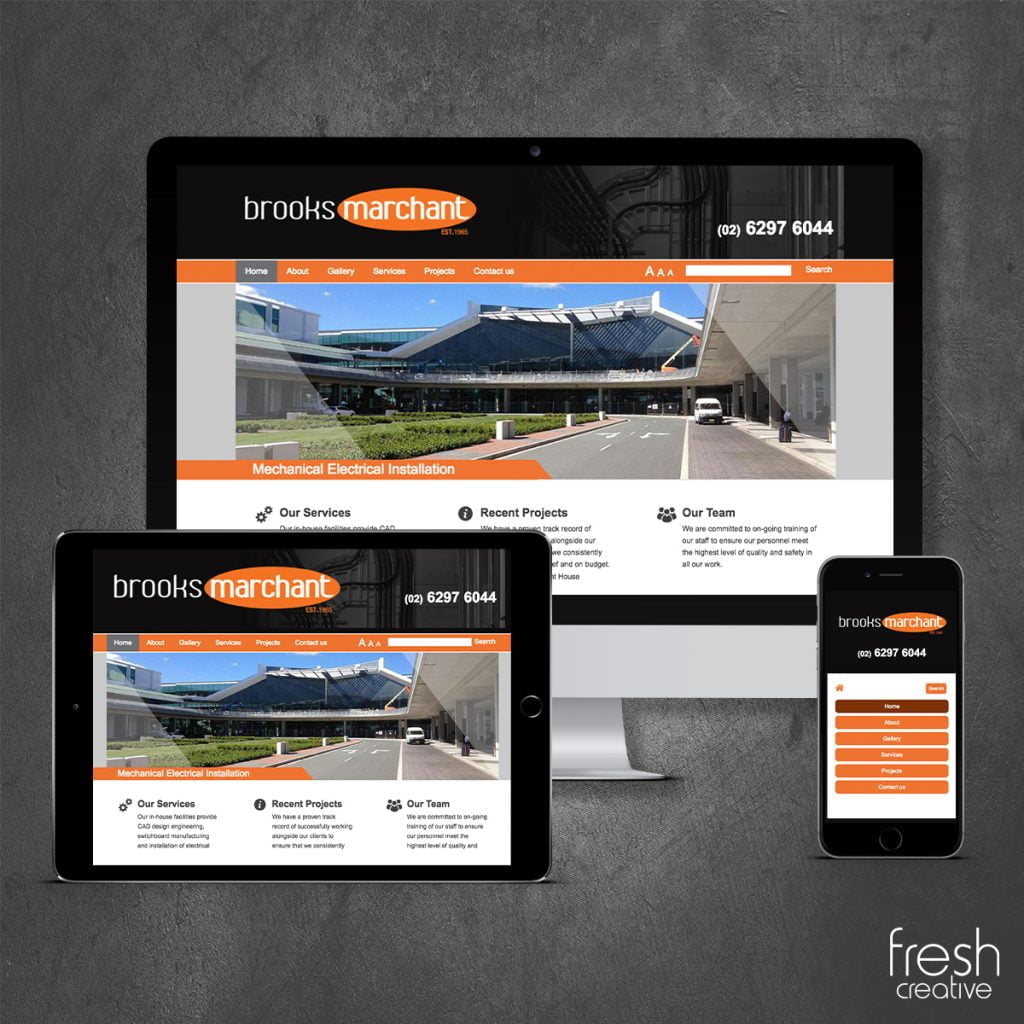 Brooks Marchant Website Design Canberra