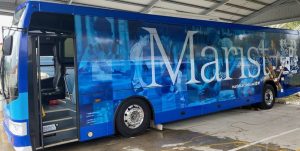marist bus passenger side vehicle signage