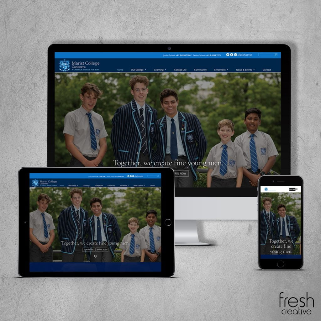 Marist College Canberra New Website