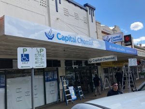 Capital Chemist Shopfront signage