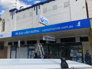Capital Chemist Shopfront signage