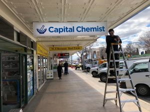 Capital Chemist Shopfront signage