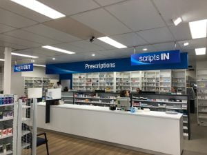 Capital Chemist Shop Counter Signage