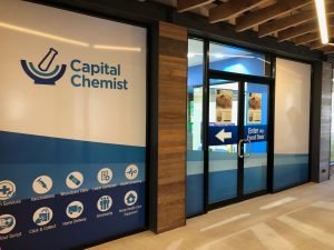 Capital Chemist Kingston - Canberra Shopfront Design & Install by Fresh Creative design agency