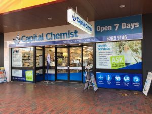Capital Chemist Kingston - Canberra Shopfront Design & Install by Fresh Creative design agency
