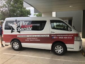 Van Signage Canberra Kyokushin Karate - Right Side 2