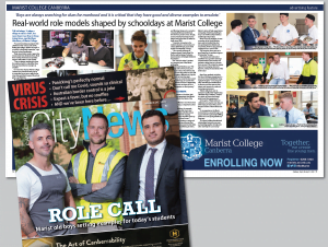 Marist College Canberra Newspaper Advertisement