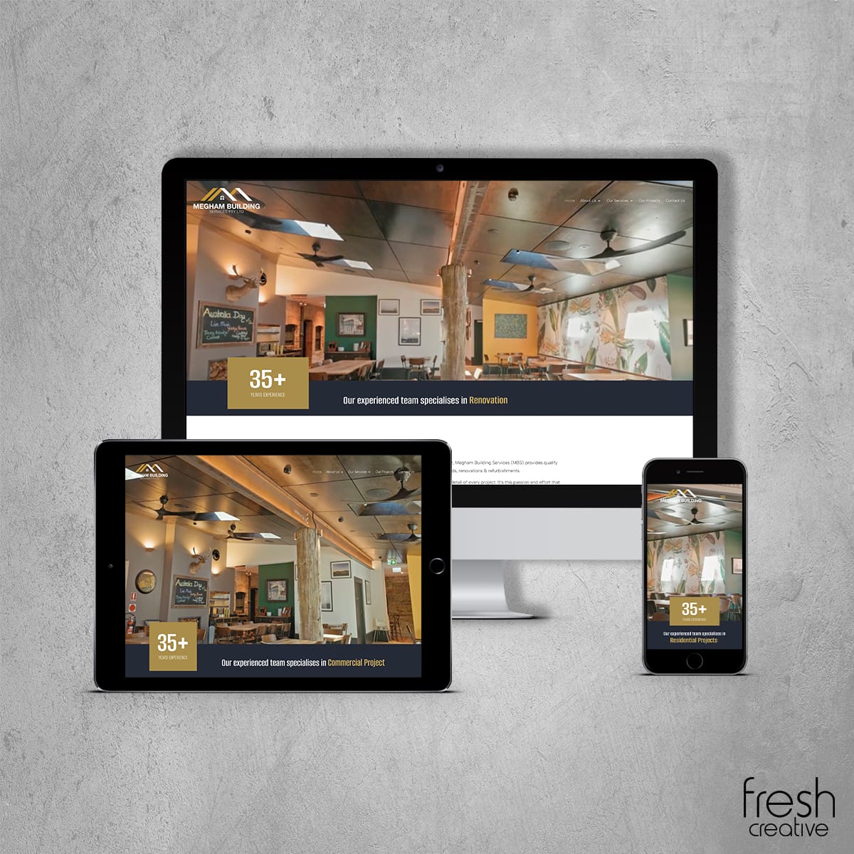 Website Design for Megham Building Services