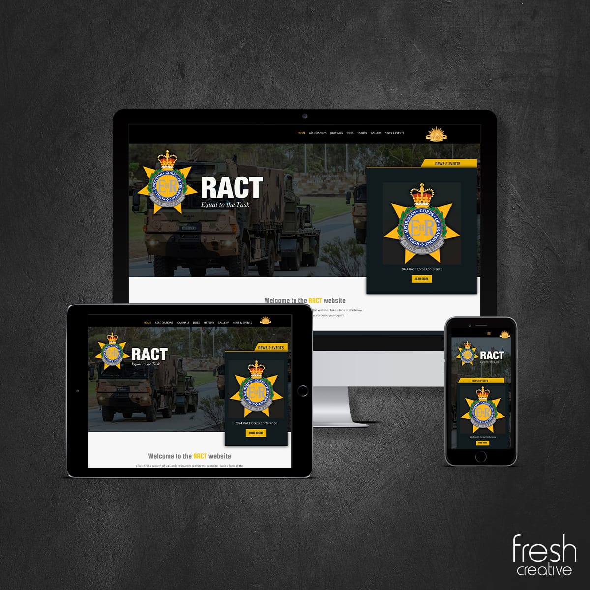 Website Design for RACT